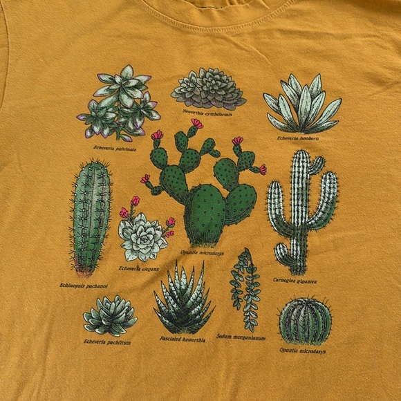 Plant t-shirt, Fifth Sun, gold, size medium - Picture 2 of 4